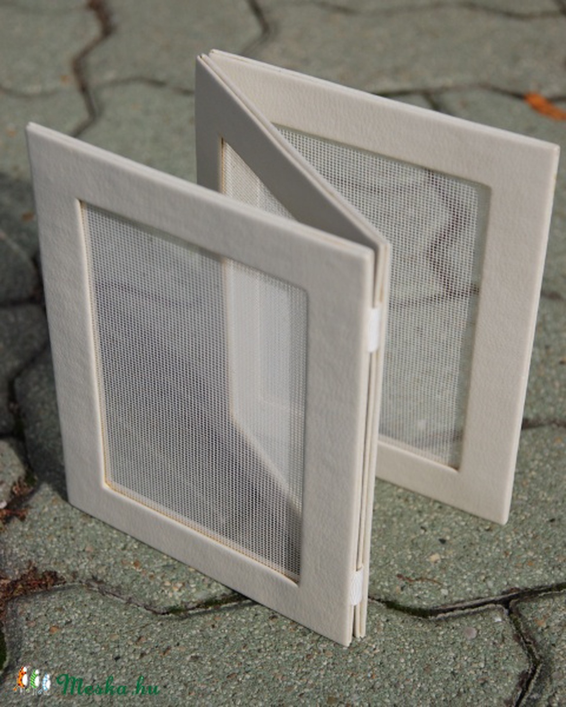 Összehajtható, leporelló hálós fülbevaló tartó -  - Meska.hu