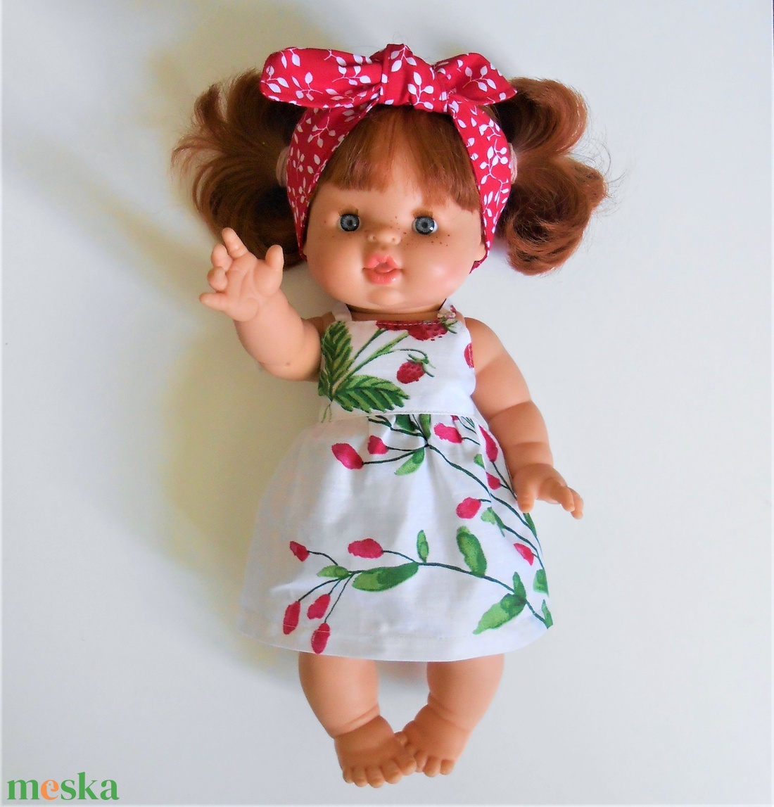 Szamócás-málnás 3 részes öltözék Paola Reina babára - játék & sport - baba & babaház - babaruha, babakellék - Meska.hu