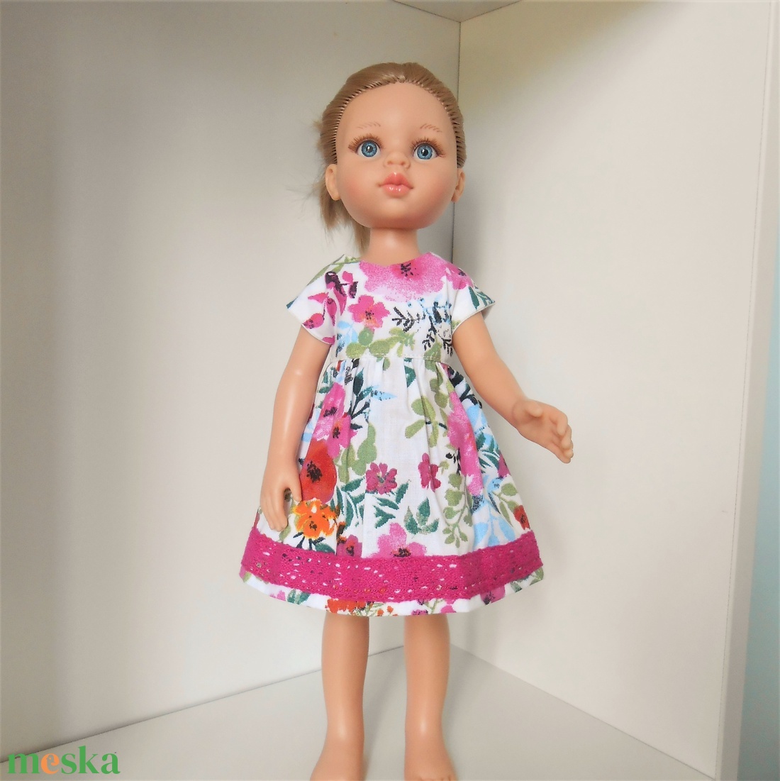 Pipacsos ruha Paola Reina Amiga babákra - játék & sport - baba & babaház - játékbaba, babakellék - Meska.hu