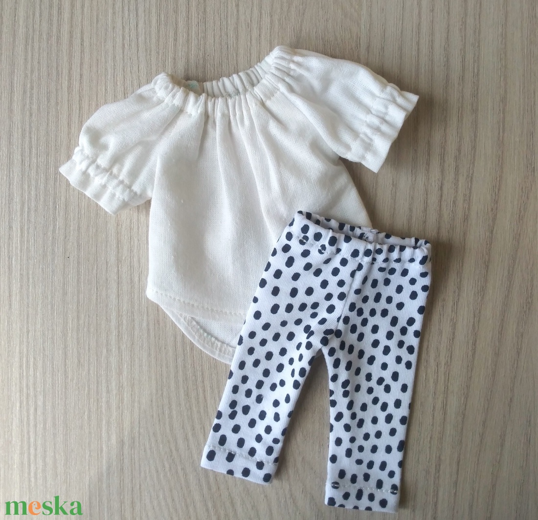 Fekete-fehér összeállítás 32 cm-s Paola Reina babáknak - játék & sport - baba & babaház - babaruha, babakellék - Meska.hu