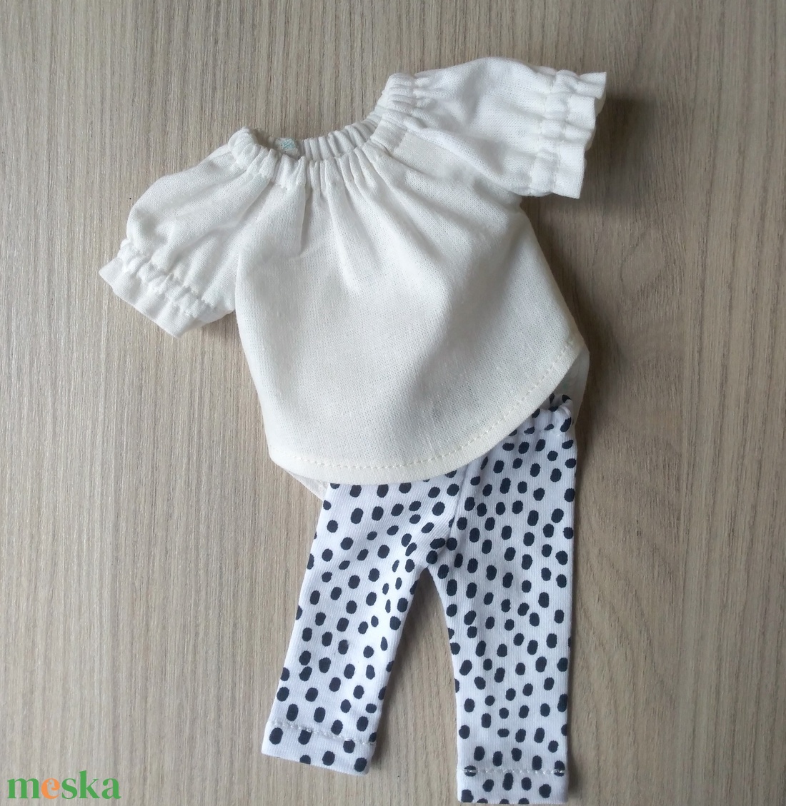 Fekete-fehér összeállítás 32 cm-s Paola Reina babáknak - játék & sport - baba & babaház - babaruha, babakellék - Meska.hu