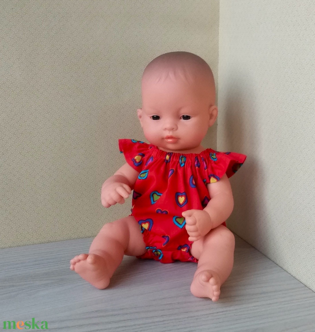 Szívecskés romper Miniland babának - játék & sport - baba & babaház - babaruha, babakellék - Meska.hu Szívecskés romper Miniland babának - játék & sport - baba & babaház - babaruha, babakellék - Meska.hu