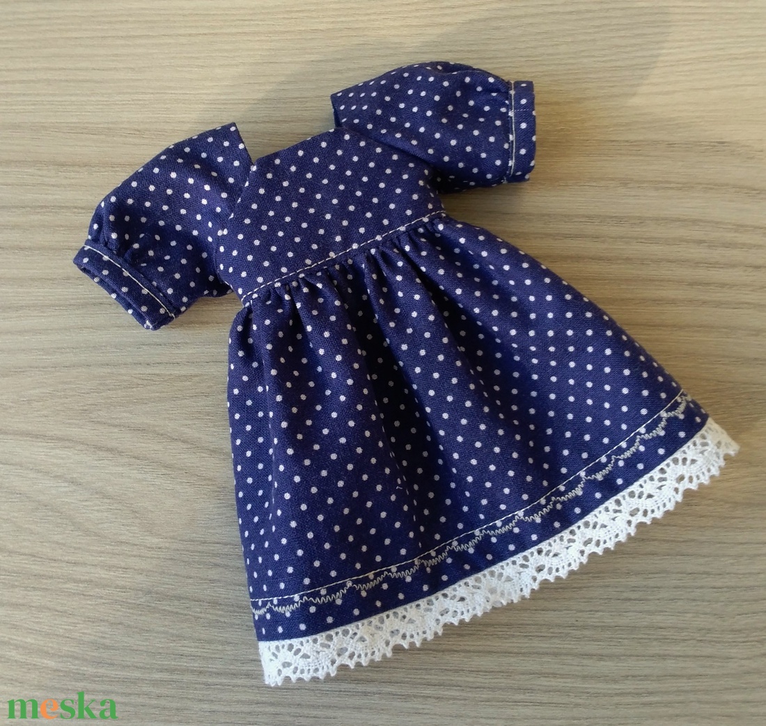 Kékfestő ruha 32 cm-s Paola Reina babáknak - játék & sport - baba & babaház - babaruha, babakellék - Meska.hu