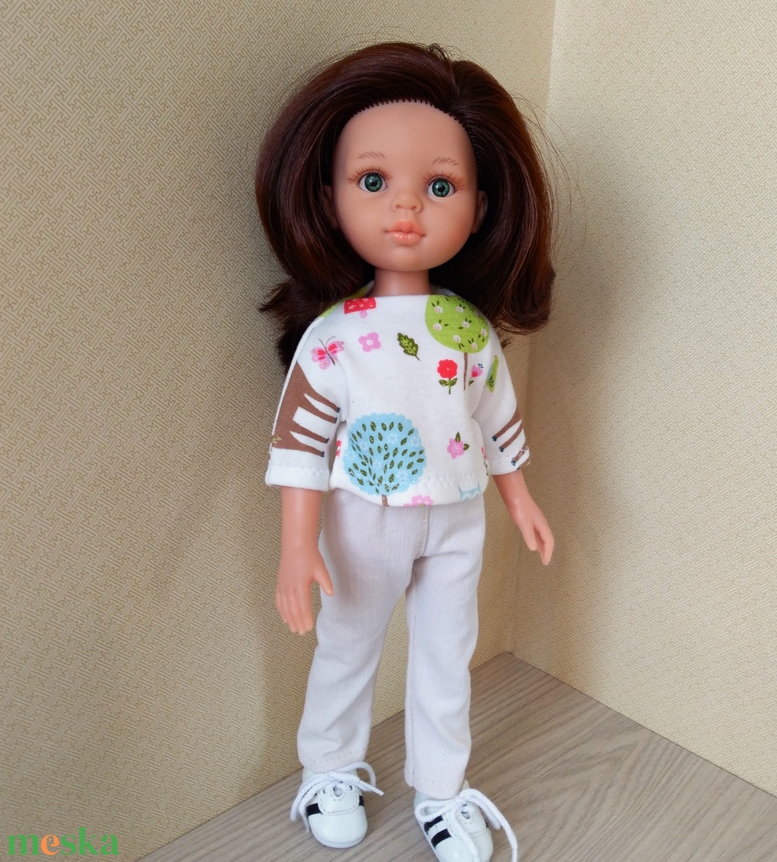 Rugalmas vászonnadrág, két pólóval, Paola Reina babáknak - játék & sport - baba & babaház - játékbaba, babakellék - Meska.hu