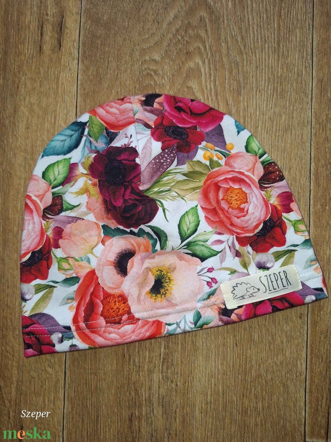 Szeper átmeneti, tavaszi sapka - ruha & divat - sál, sapka, kendő - sapka - Meska.hu