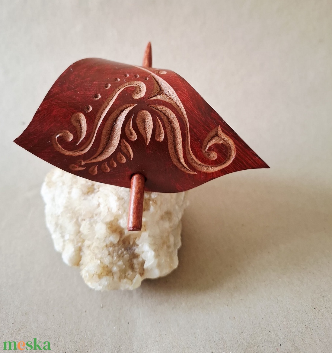 Tavasz - bőr kontycsat - baba - mama - baba ágynemű - babafészek - Meska.hu