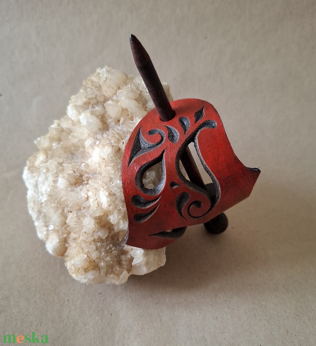 Álom - bőr kontycsat - ruha & divat - hajdísz & hajcsat - hajcsat & hajtű - Meska.hu