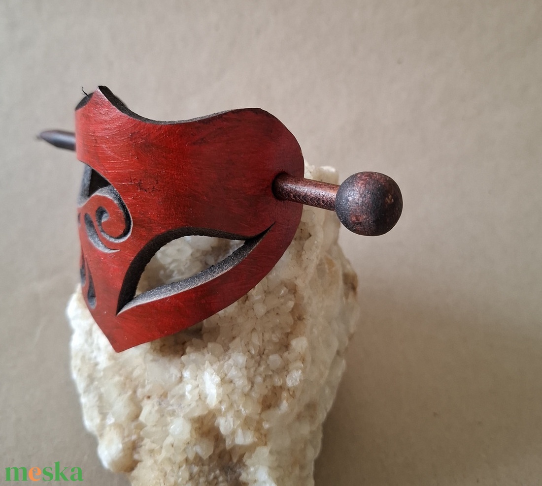 Álom - bőr kontycsat - ruha & divat - hajdísz & hajcsat - hajcsat & hajtű - Meska.hu