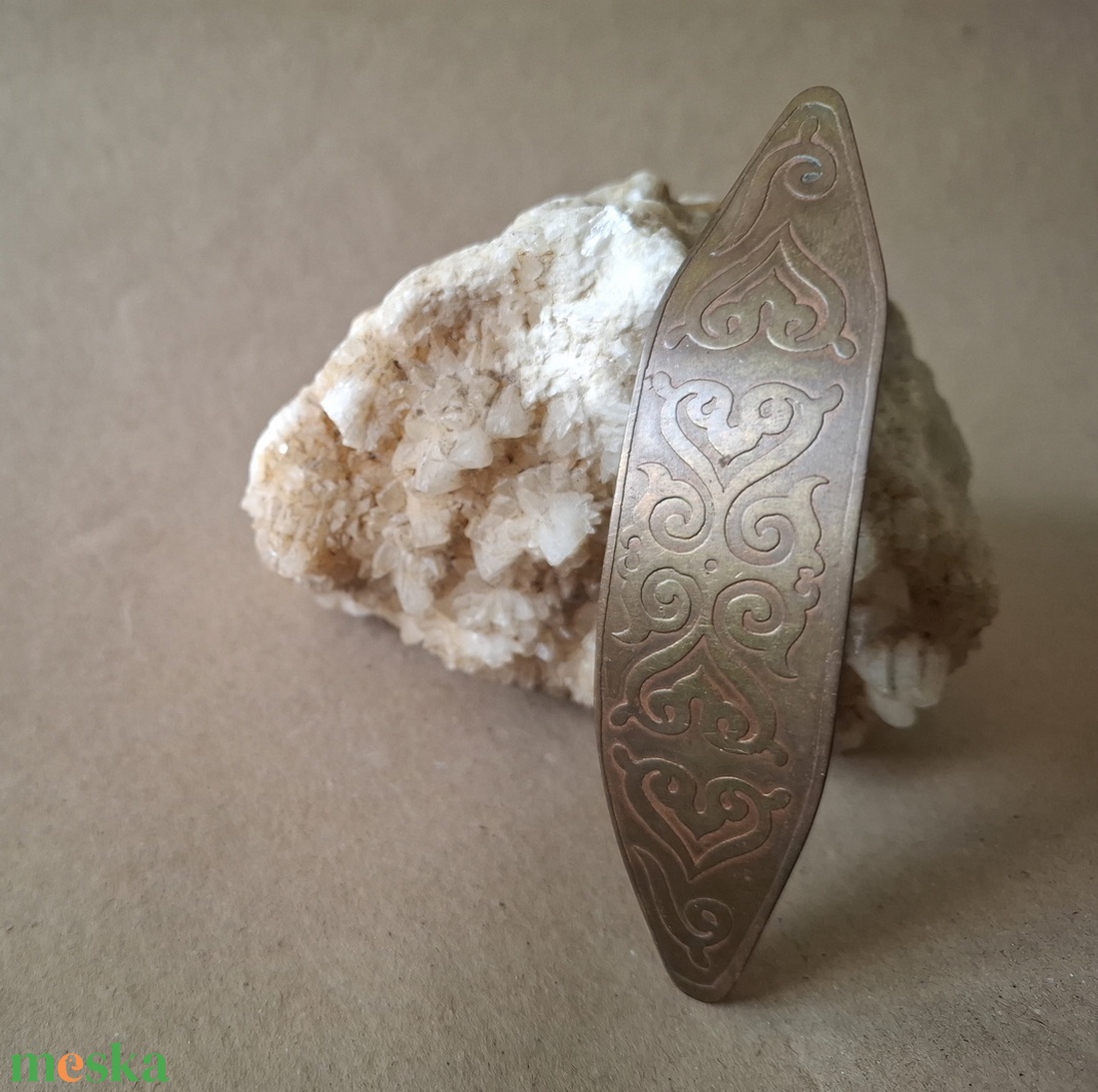 Honfoglaláskori ősi motívum - ötvös réz francia csat - ruha & divat - hajdísz & hajcsat - hajdísz - Meska.hu