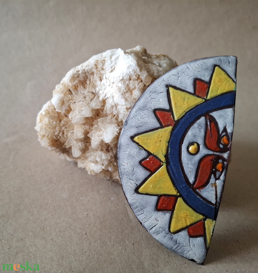 Karnevál 2 - Tűzzománc francia csat - ruha & divat - hajdísz & hajcsat - hajdísz - Meska.hu