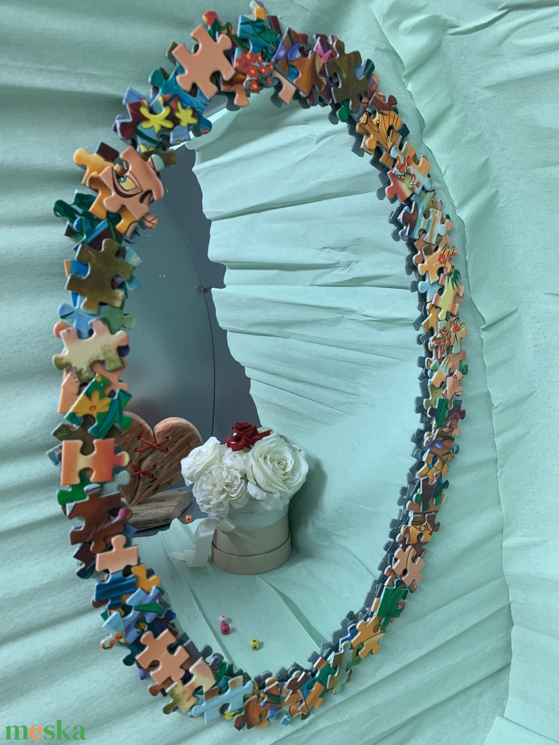 Ovális tükör puzzle keretbe foglalva (TU18) - otthon & életmód - dekoráció - tükör - Meska.hu Ovális tükör puzzle keretbe foglalva (TU18) - otthon & életmód - dekoráció - tükör - Meska.hu