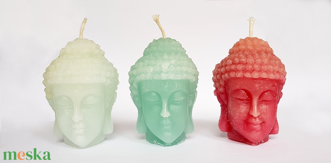 Nagy BuddhaFej gyertya -  - Meska.hu