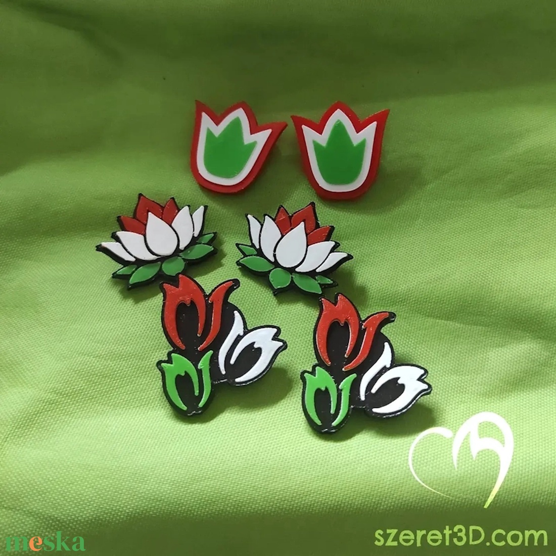 Kokárda - Többféle változatban - ékszer - kitűző és bross - kitűző - Meska.hu Kokárda - Többféle változatban - ékszer - kitűző és bross - kitűző - Meska.hu