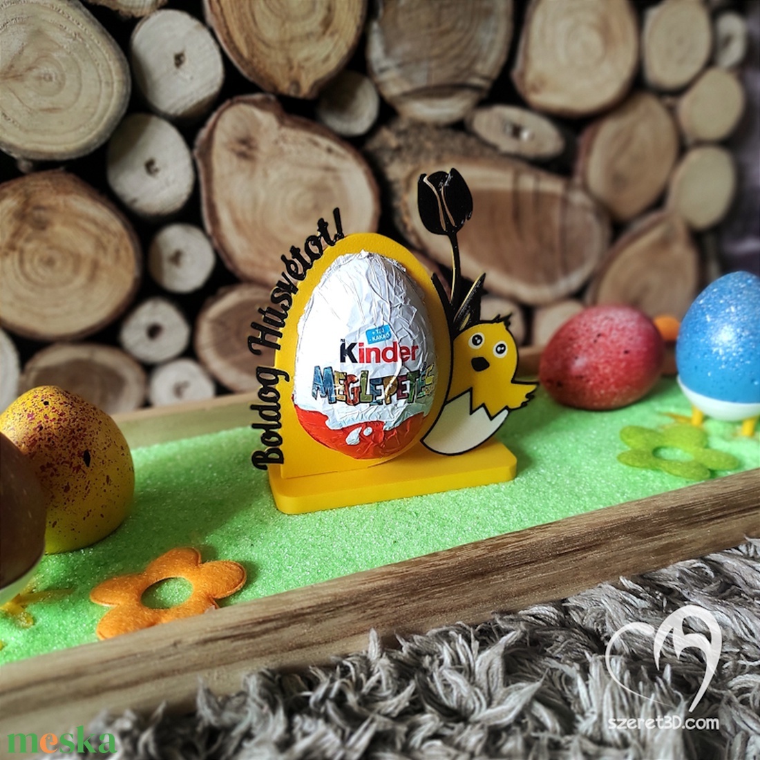 Húsvéti Kindertojás tartó - otthon & életmód - dekoráció - asztal és polc dekoráció - dekorációs tál, tartó - Meska.hu Húsvéti Kindertojás tartó - otthon & életmód - dekoráció - asztal és polc dekoráció - dekorációs tál, tartó - Meska.hu