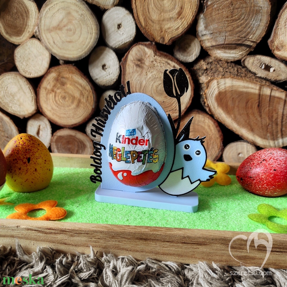 Húsvéti Kindertojás tartó - otthon & életmód - dekoráció - asztal és polc dekoráció - dekorációs tál, tartó - Meska.hu Húsvéti Kindertojás tartó - otthon & életmód - dekoráció - asztal és polc dekoráció - dekorációs tál, tartó - Meska.hu