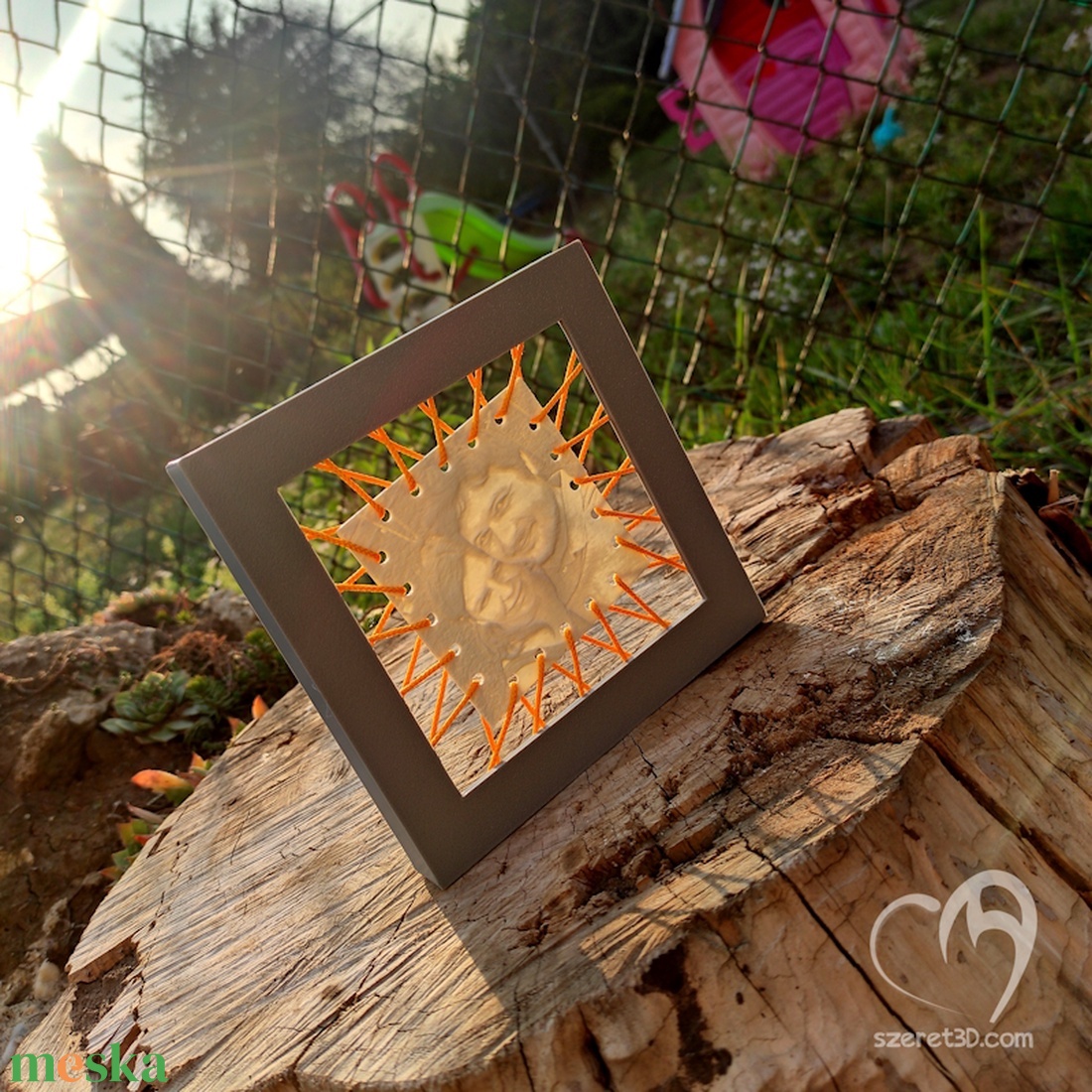 Képkeret fényre előtűnő saját fotóval - otthon & életmód - dekoráció - kép & falikép - 3d képek - Meska.hu