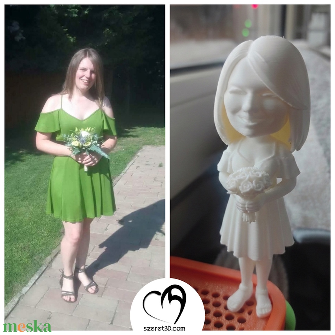 Nagyfejű én - kellékek & szerszámok - dekorációs kellékek - figurák - Meska.hu