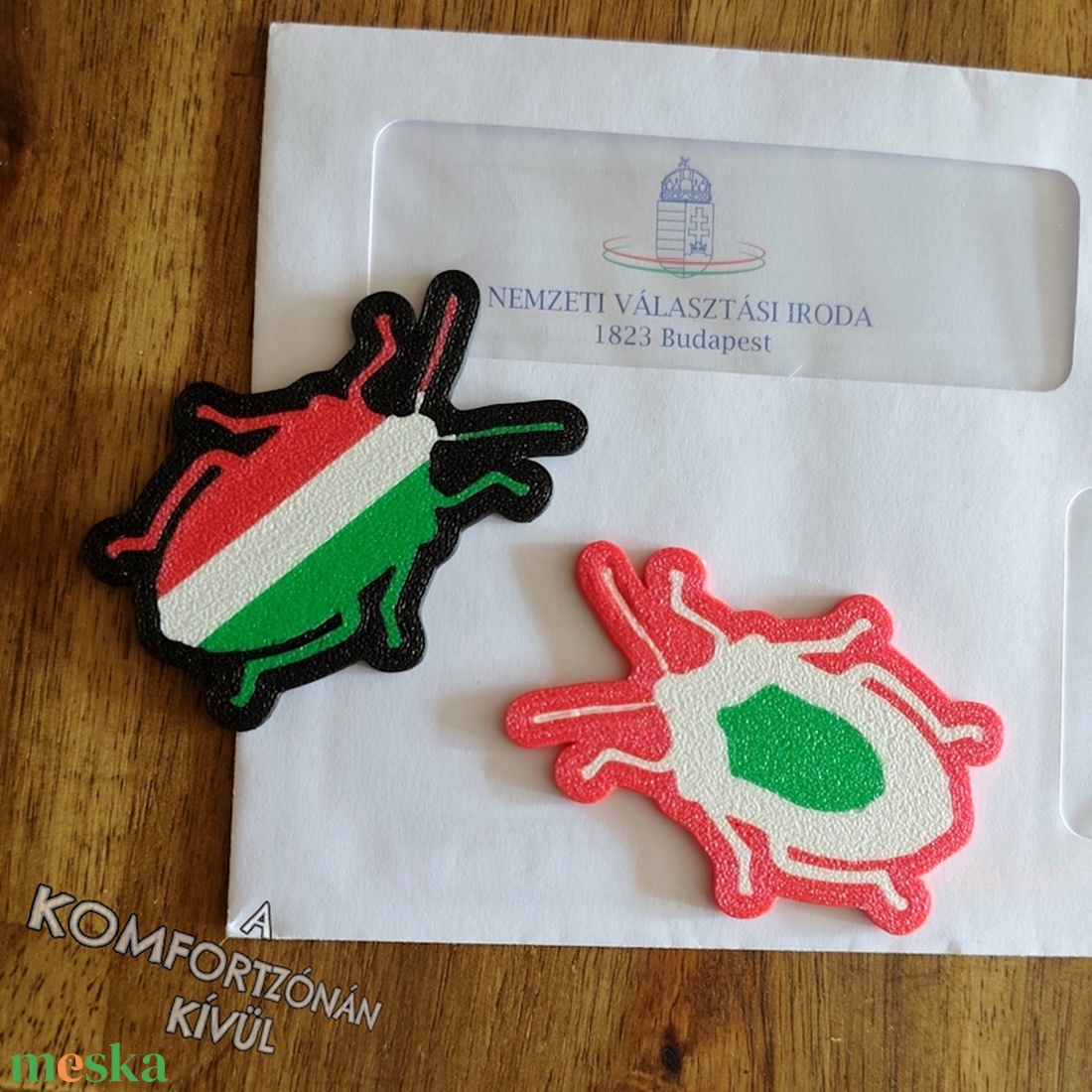 Nemzeti Poloska hűtőmágnes/kulcstartó/kitűző - otthon & életmód - konyhafelszerelés, tálalás - konyhai dekoráció - hűtőmágnes - Meska.hu