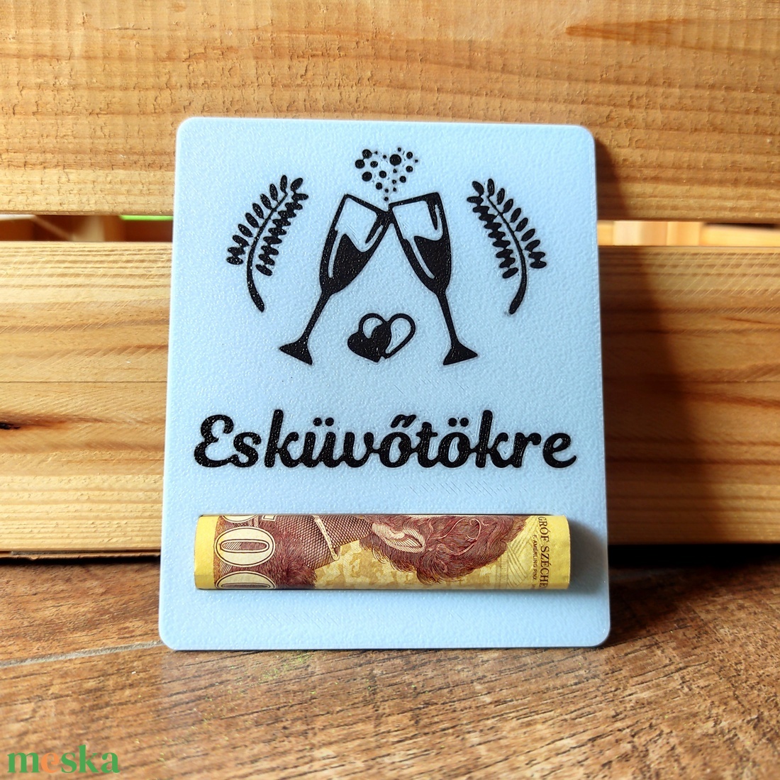 Pénzátadó esküvőre - esküvő - emlék & ajándék - nászajándék - esküvői pénzátadó doboz - Meska.hu