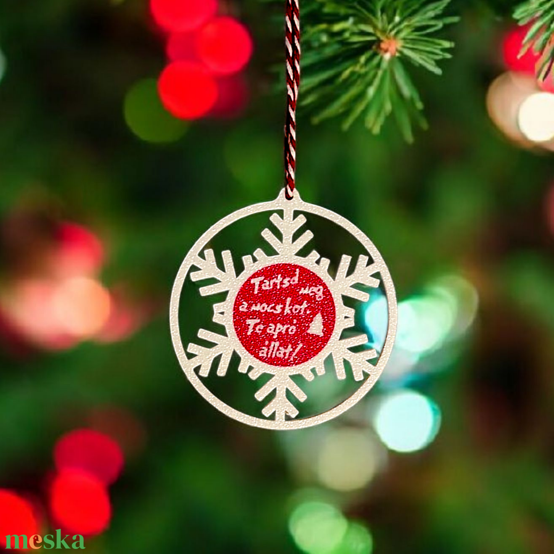 Tartsd meg a mocskot, te apró állat! - Vicces karácsonyfadísz 2. - karácsony - karácsonyi lakásdekoráció - karácsonyfadíszek - Meska.hu