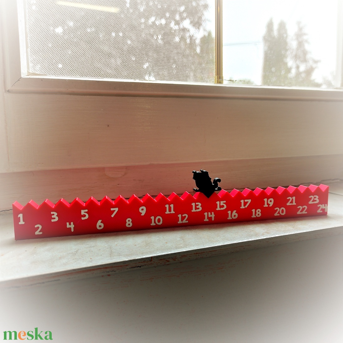 Karácsonyi visszaszámláló 2 db figurával - karácsony - adventi díszek - adventi naptár - Meska.hu