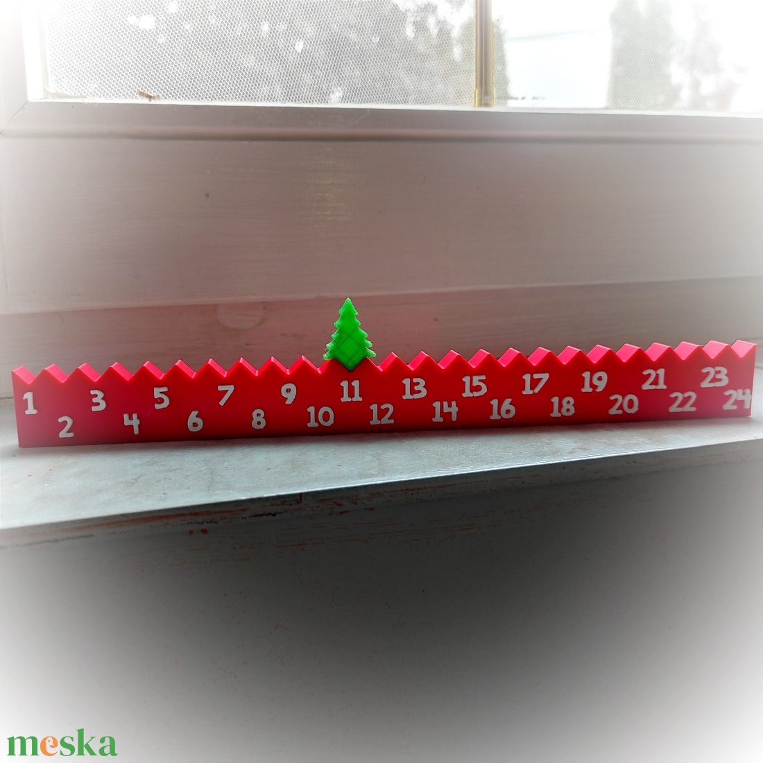 Karácsonyi visszaszámláló 2 db figurával - karácsony - adventi díszek - adventi naptár - Meska.hu