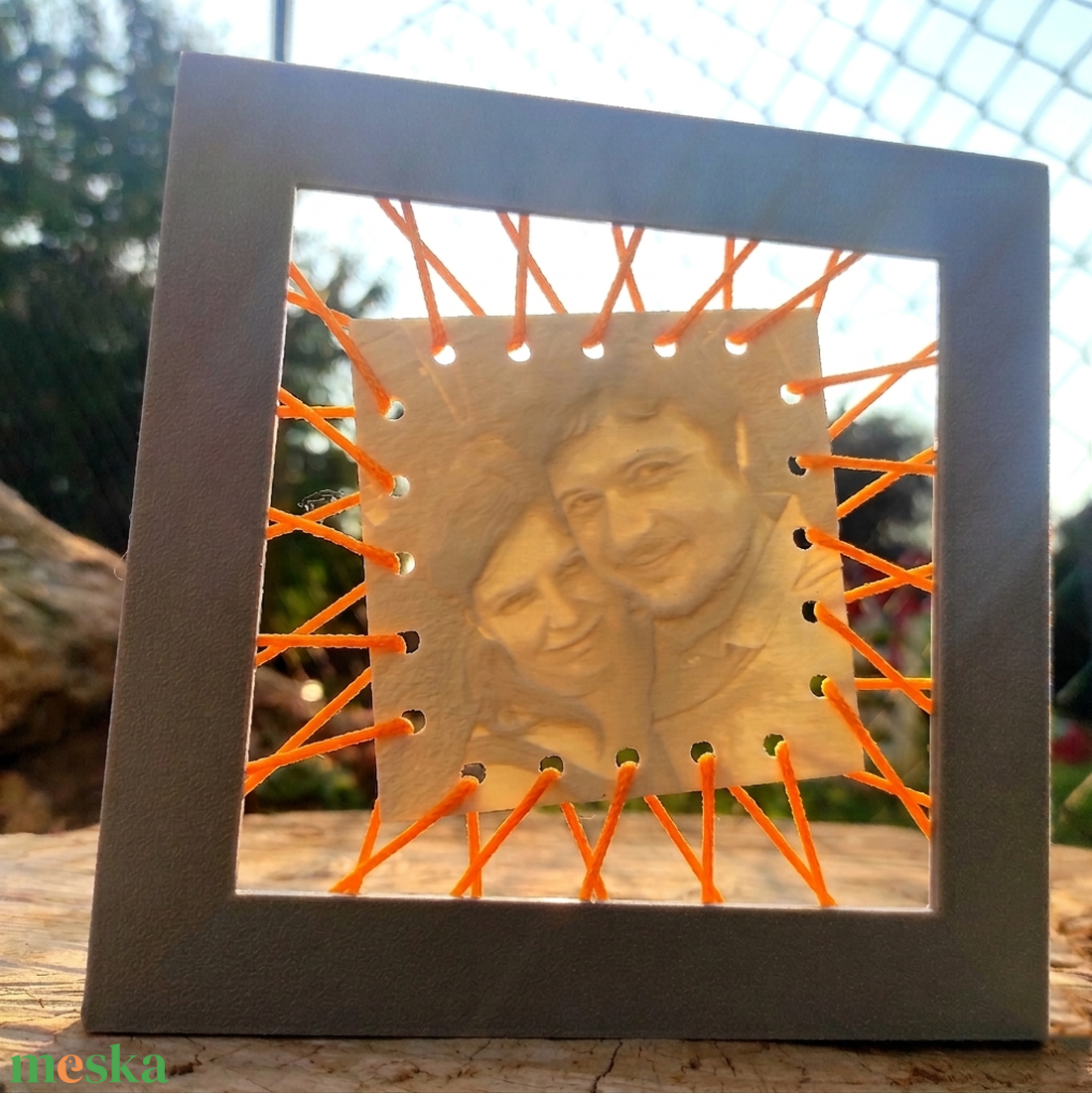 Képkeret fényre előtűnő saját fotóval - otthon & életmód - dekoráció - kép & falikép - 3d képek - Meska.hu