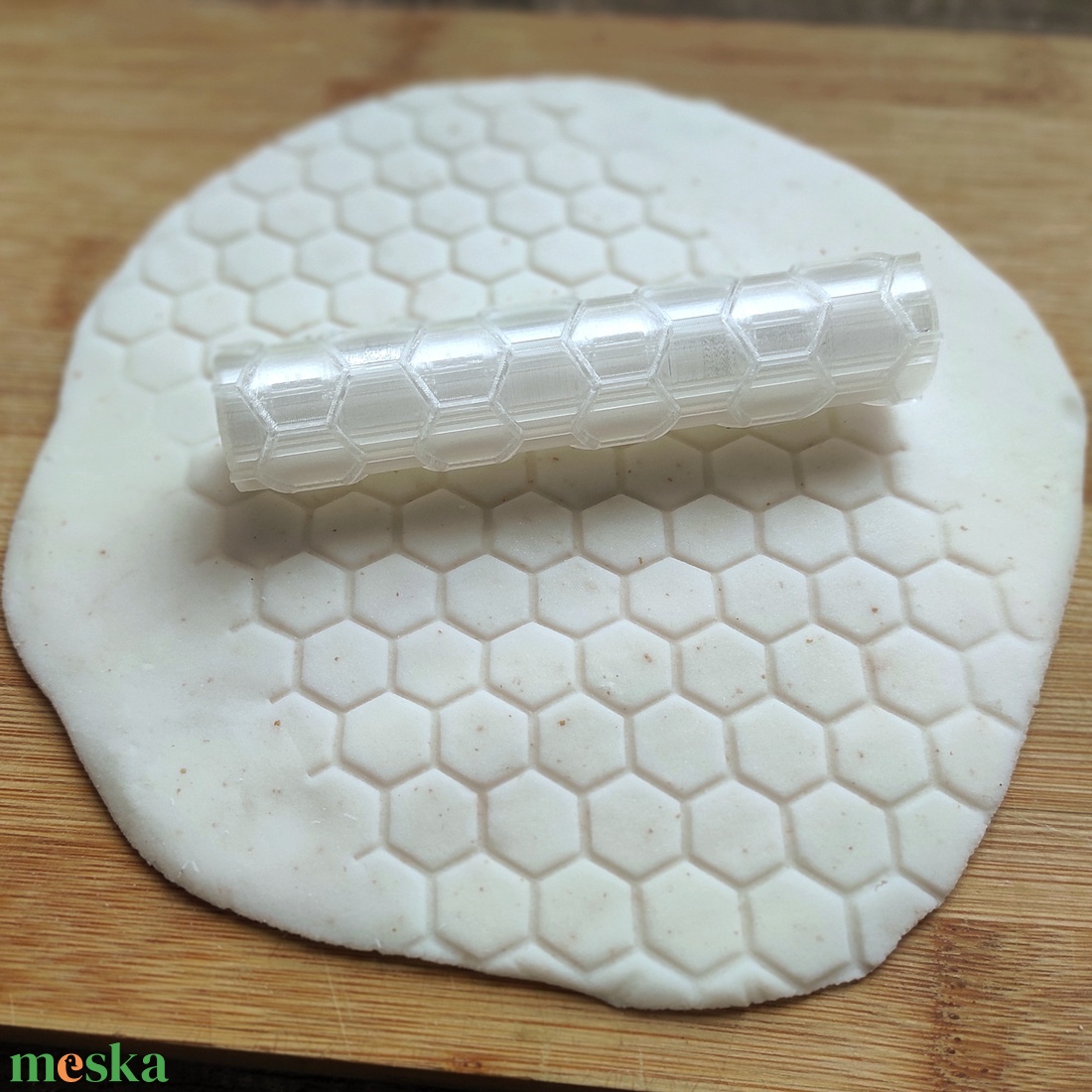 Mintázó henger � Méhsejt - otthon & életmód - konyhafelszerelés, tálalás - sütés, főzés - sütidísz - Meska.hu