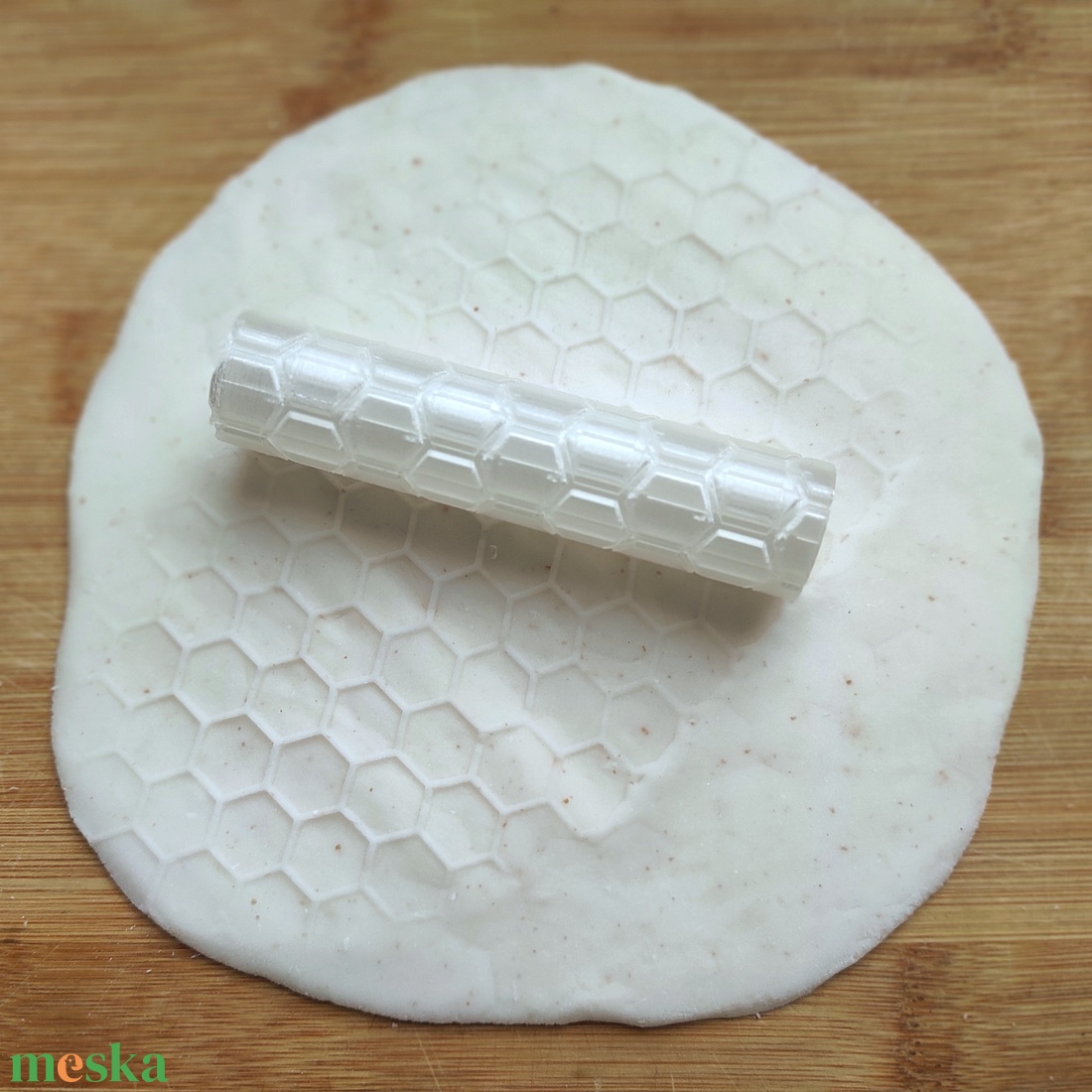 Mintázó henger � Méhsejt - otthon & életmód - konyhafelszerelés, tálalás - sütés, főzés - sütidísz - Meska.hu