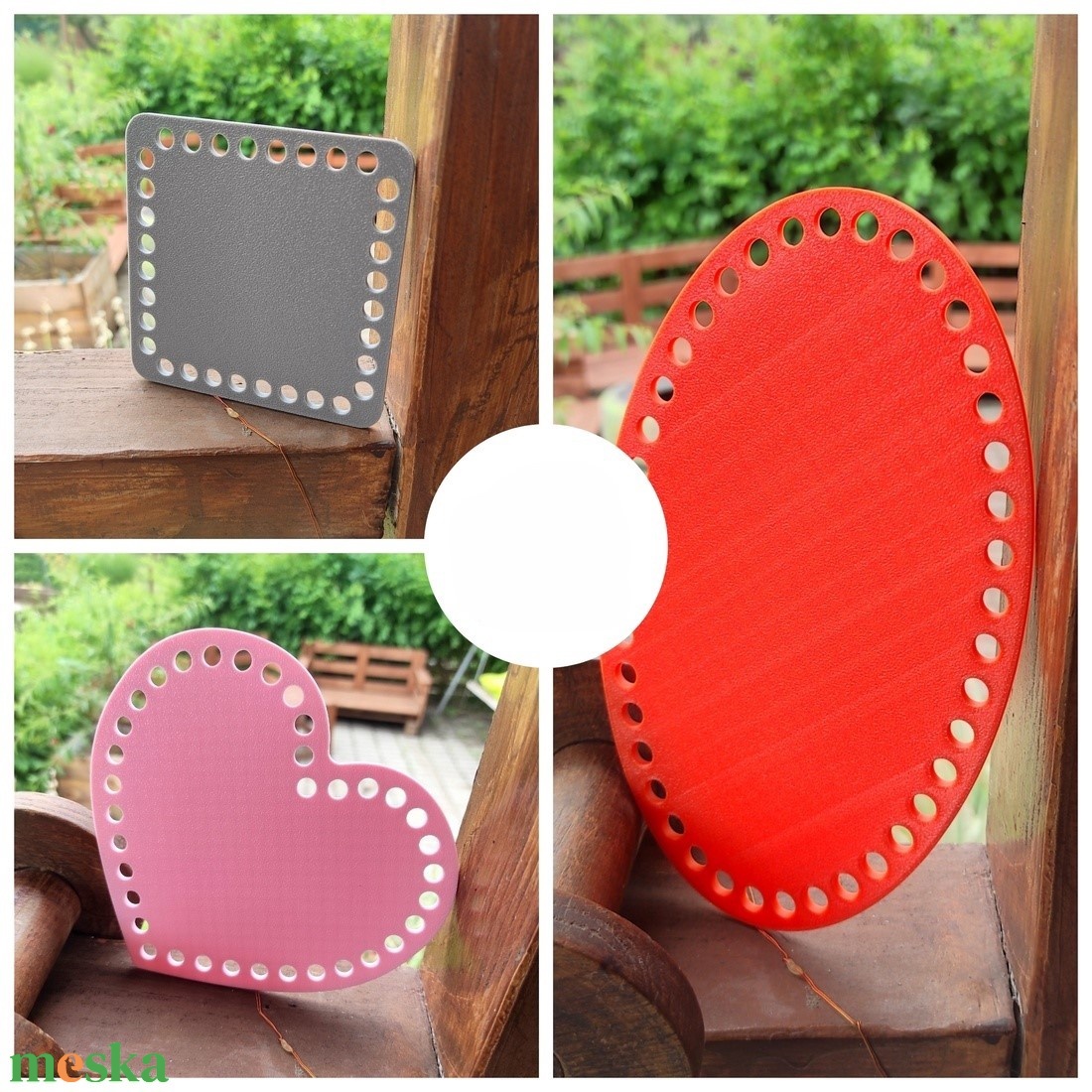 Horgolható alapok - többféle változatban - diy (csináld magad) - szabásminta, útmutató - horgolási minta - Meska.hu