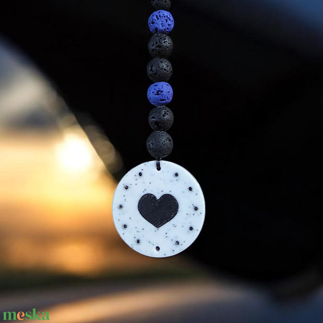 Lávakő autóillatosító személyes bilétával � többféle színből - otthon & életmód - autó - autós illatosító - Meska.hu