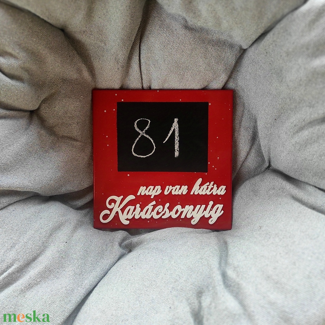 Karácsonyi visszaszámláló 4. � krétával írható - karácsony - adventi díszek - adventi naptár - Meska.hu