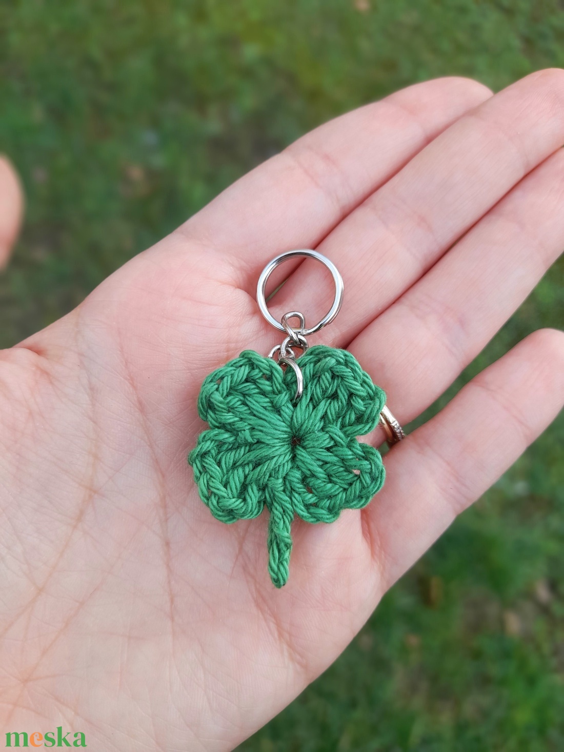 Horgolt lóhere kulcstartó (mini) - táska & tok - kulcstartó & táskadísz - kulcstartó - Meska.hu Horgolt lóhere kulcstartó (mini) - táska & tok - kulcstartó & táskadísz - kulcstartó - Meska.hu