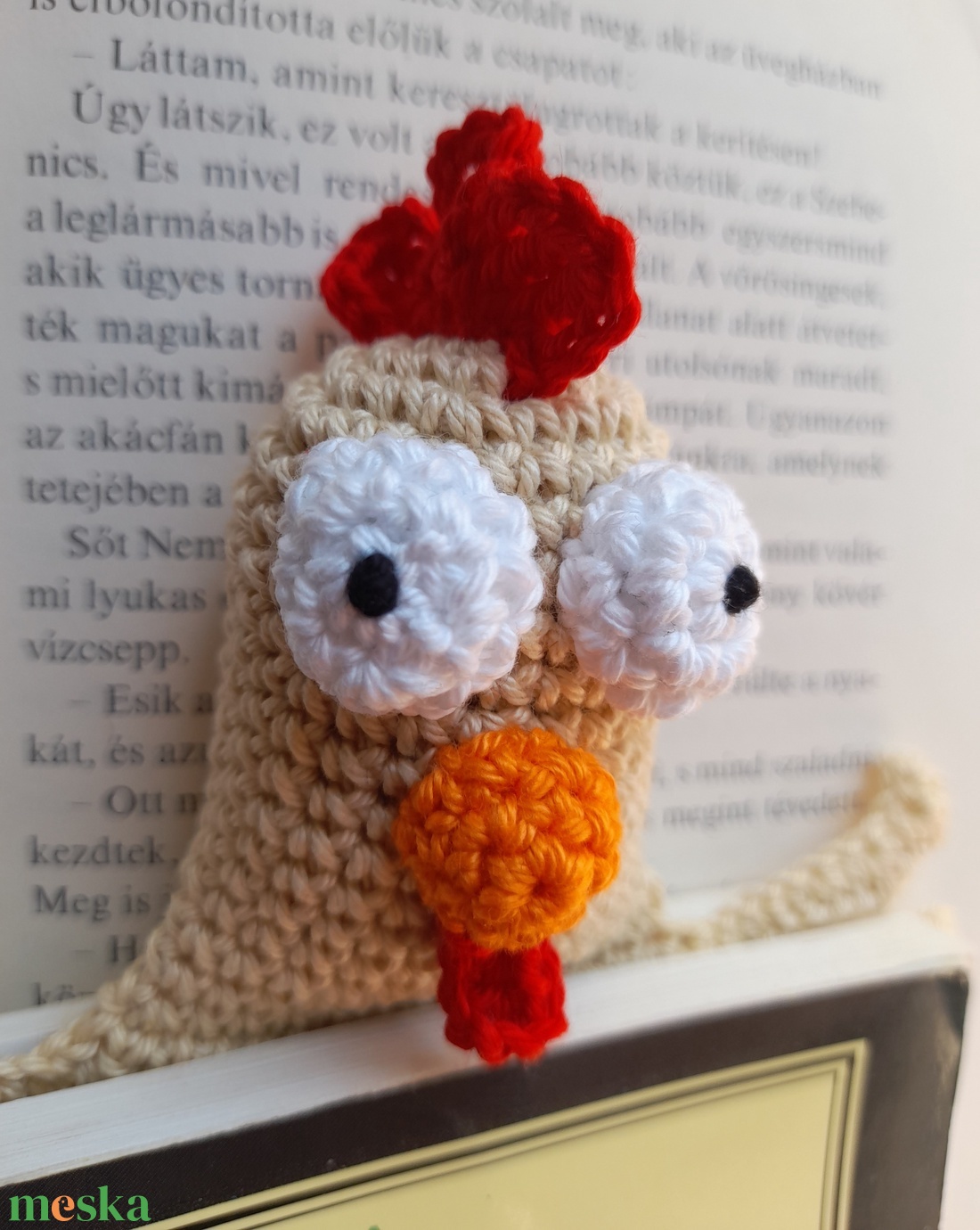Horgolt tyúk/kakas könyvjelző - könyv & zene - könyvjelző - Meska.hu Horgolt tyúk/kakas könyvjelző - könyv & zene - könyvjelző - Meska.hu