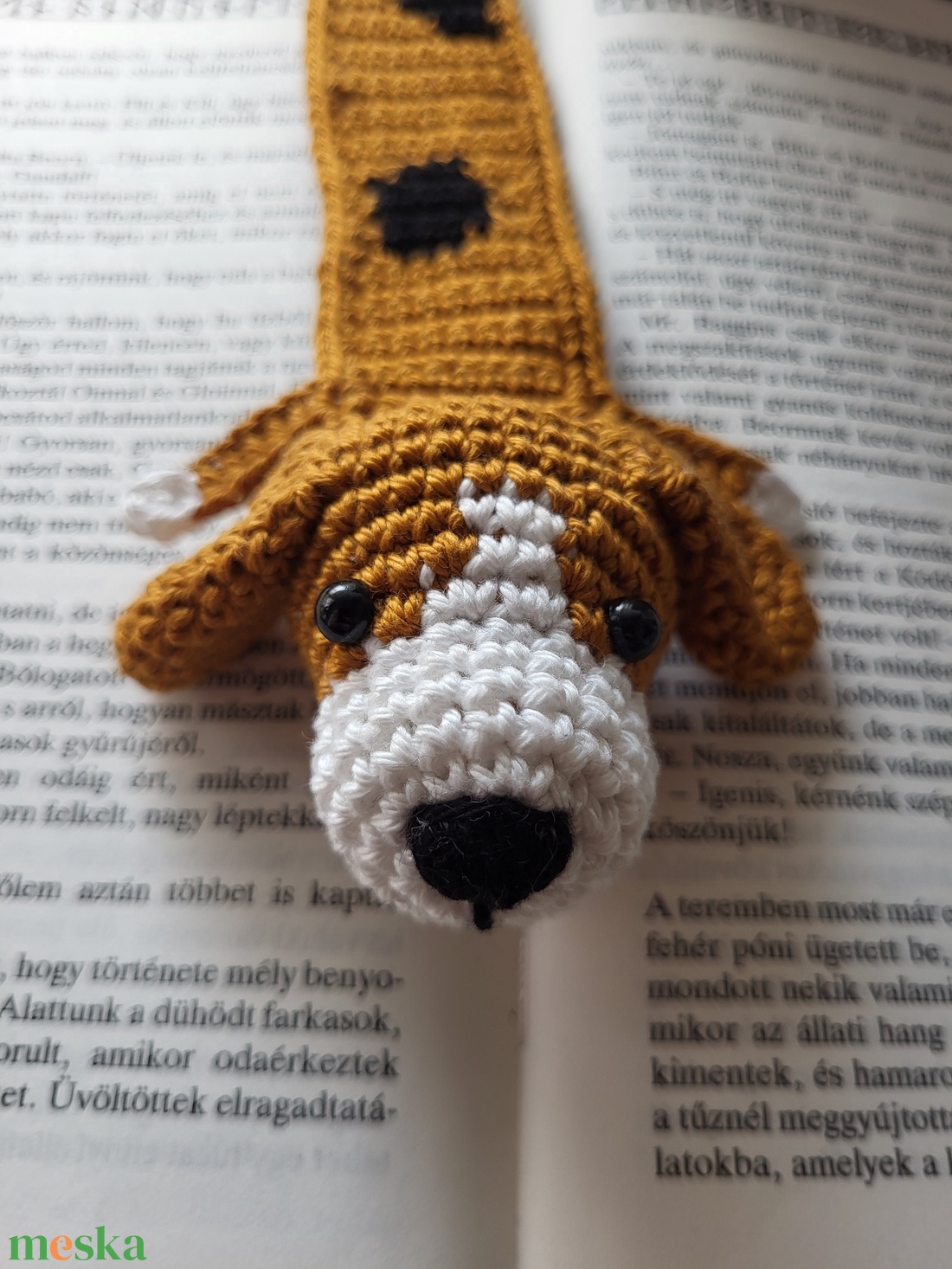 Horgolt kutyus könyvjelző ( beagle) - könyv & zene - könyvjelző - Meska.hu