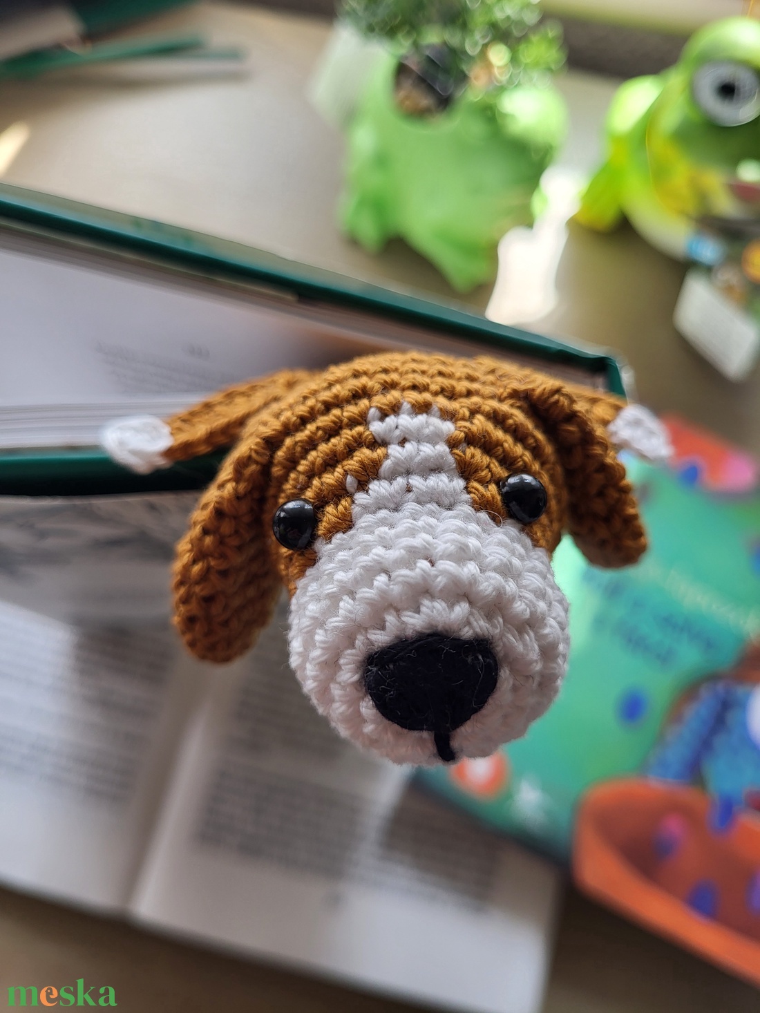 Horgolt kutyus könyvjelző ( beagle) - könyv & zene - könyvjelző - Meska.hu