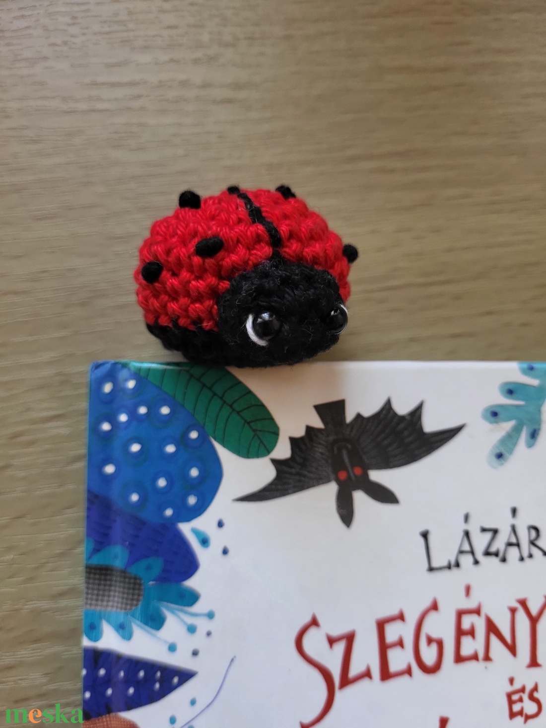 Katicás horgolt könyvjelző - könyv & zene - könyvjelző - Meska.hu