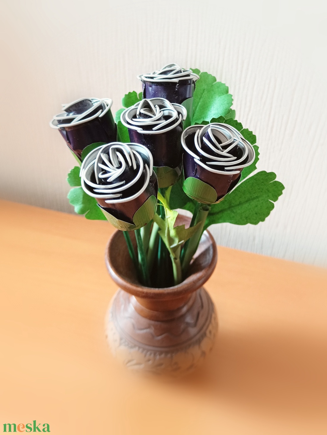 Kávékapszula rózsa - otthon & életmód - dekoráció - Meska.hu