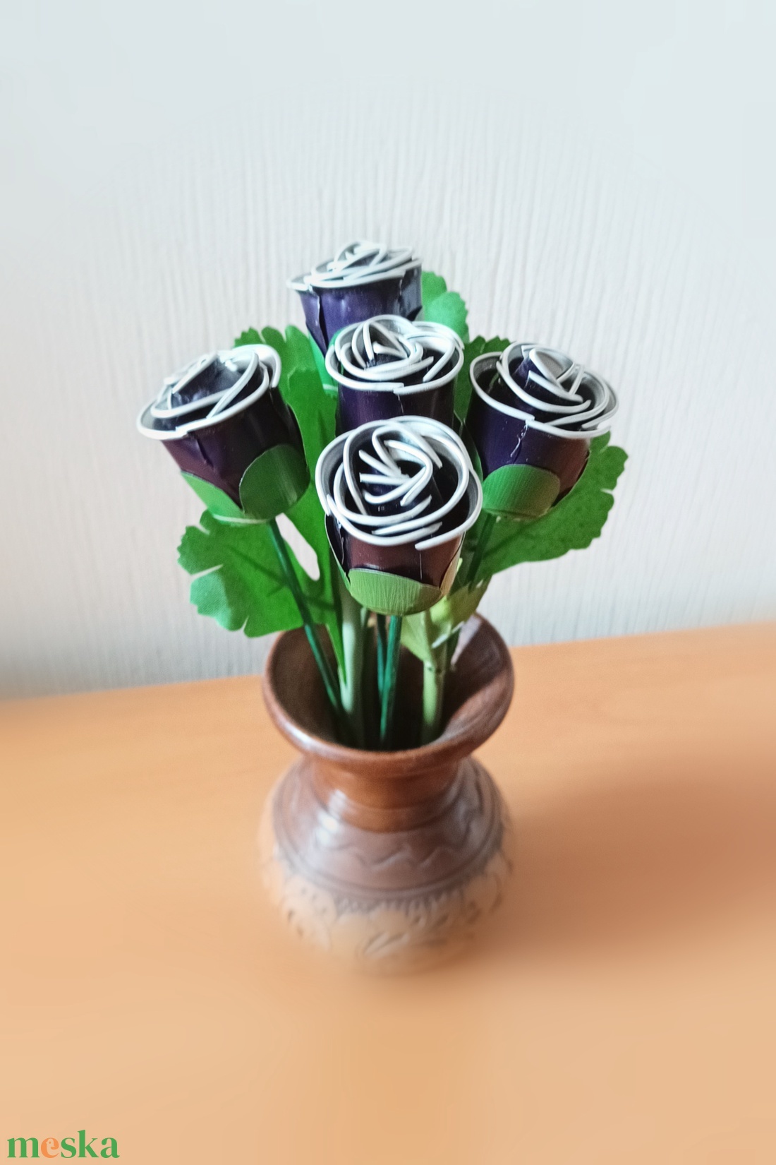 Kávékapszula rózsa - otthon & életmód - dekoráció - Meska.hu