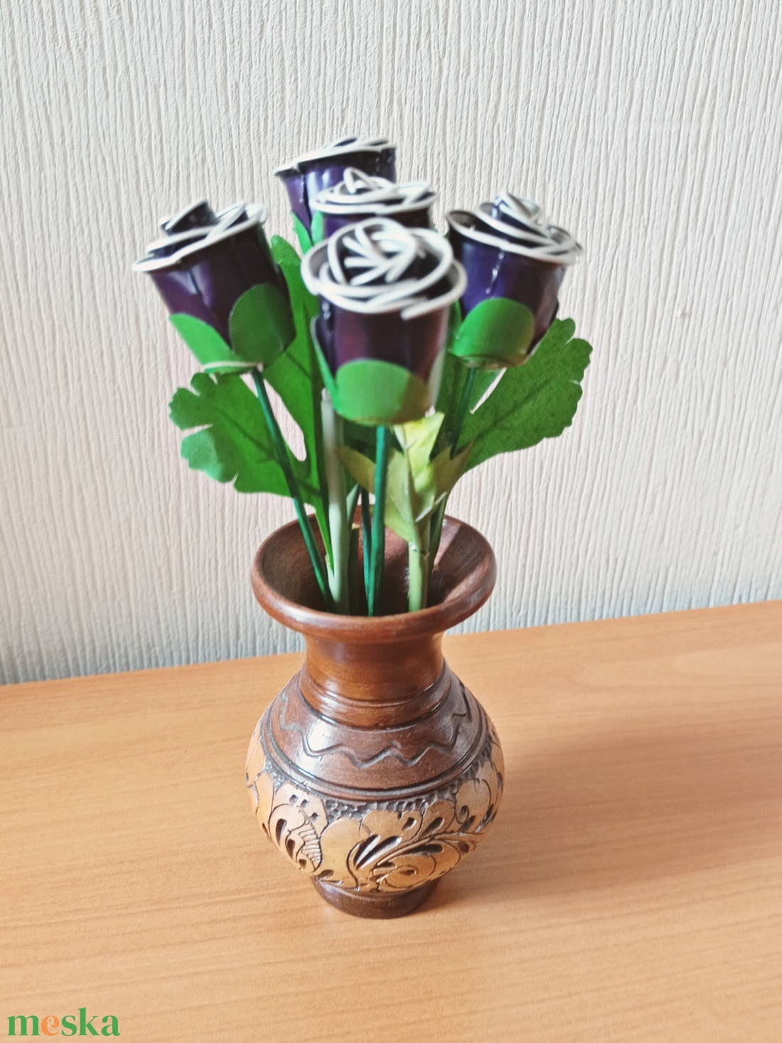 Kávékapszula rózsa - otthon & életmód - dekoráció - Meska.hu