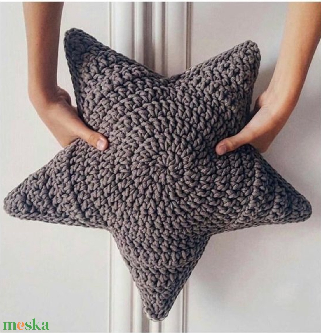 Csillag alakú horgolt párna - otthon & életmód - lakástextil - párna & párnahuzat - Meska.hu