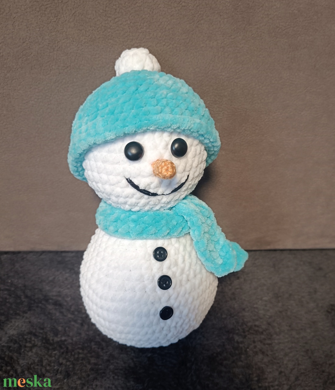 Horgolt hóember  - játék & sport - plüssállat & játékfigura - más figura - Meska.hu