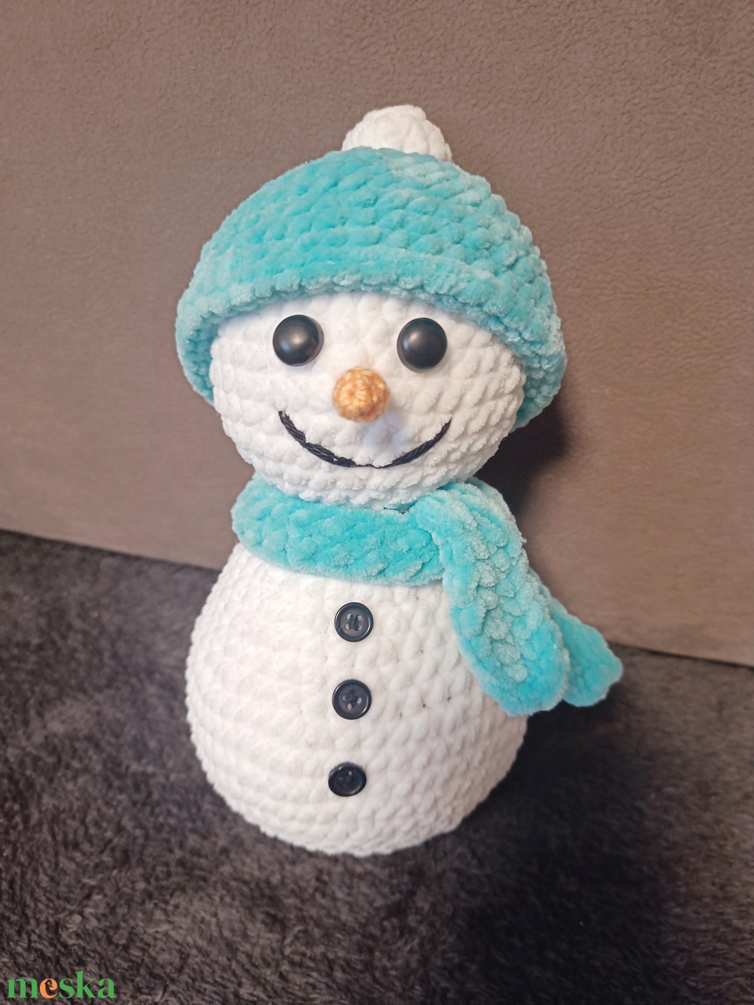 Horgolt hóember  - játék & sport - plüssállat & játékfigura - más figura - Meska.hu