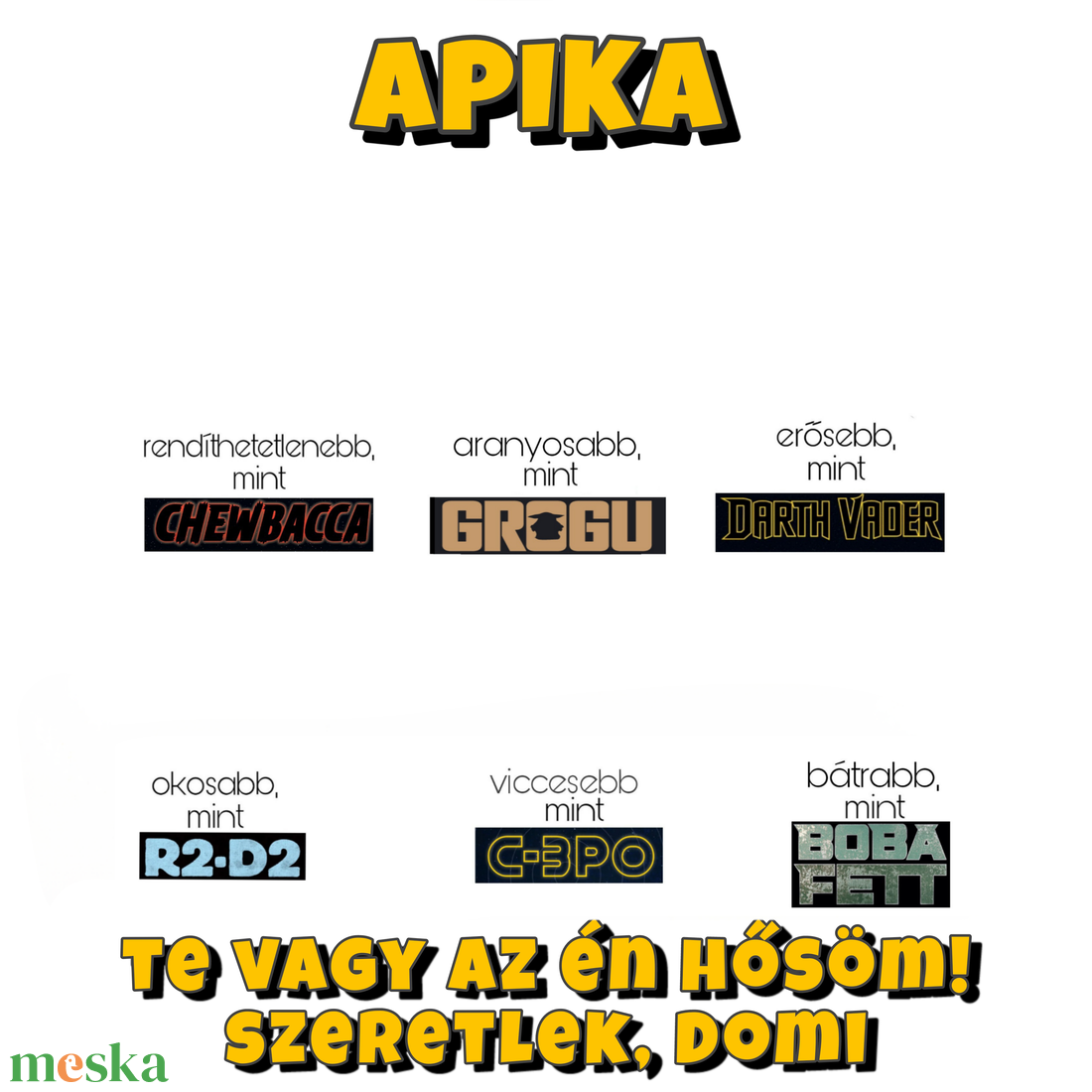 Star Wars szuperhős kép - Apika - otthon & életmód - dekoráció - kép & falikép - 3d képek - Meska.hu