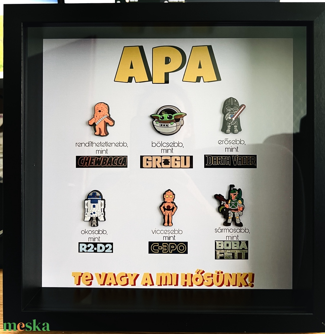 Apák napja Star Wars kép  - otthon & életmód - dekoráció - kép & falikép - 3d képek - Meska.hu