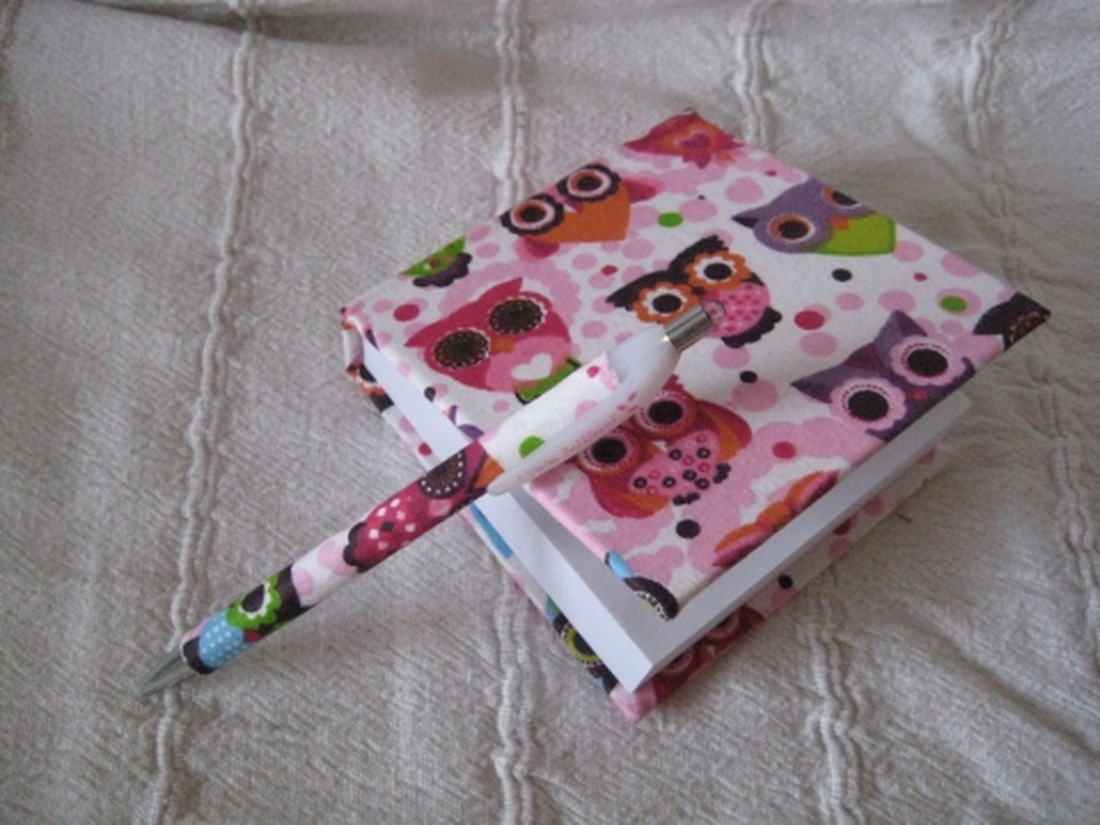 Baglyos asztali jegyzettömb -  - Meska.hu