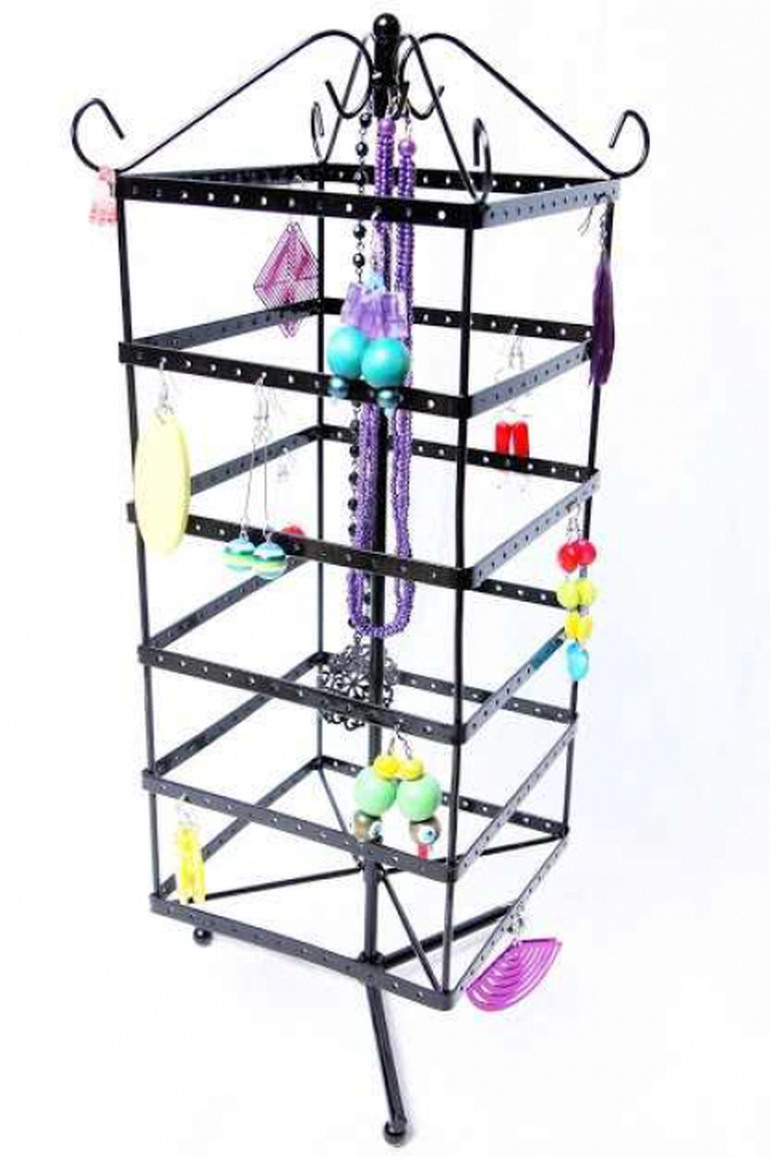 Forgó ékszerállvány szögletes - kellékek & szerszámok - gyöngyfűzés kellékek - Meska.hu