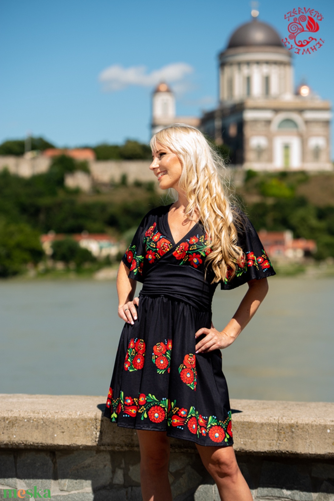 Panka ruha Szervető-matyó mintával - fehér vagy fekete - ruha & divat - női ruha - ruha - Meska.hu Panka ruha Szervető-matyó mintával - fehér vagy fekete - ruha & divat - női ruha - ruha - Meska.hu