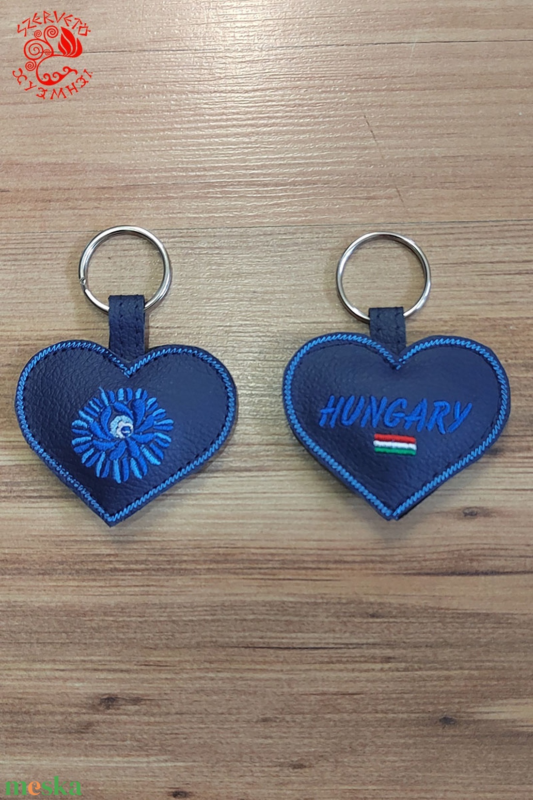 Szervető-matyó szívalakú kulcstartó - kék - táska & tok - kulcstartó & táskadísz - kulcstartó - Meska.hu Szervető-matyó szívalakú kulcstartó - kék - táska & tok - kulcstartó & táskadísz - kulcstartó - Meska.hu