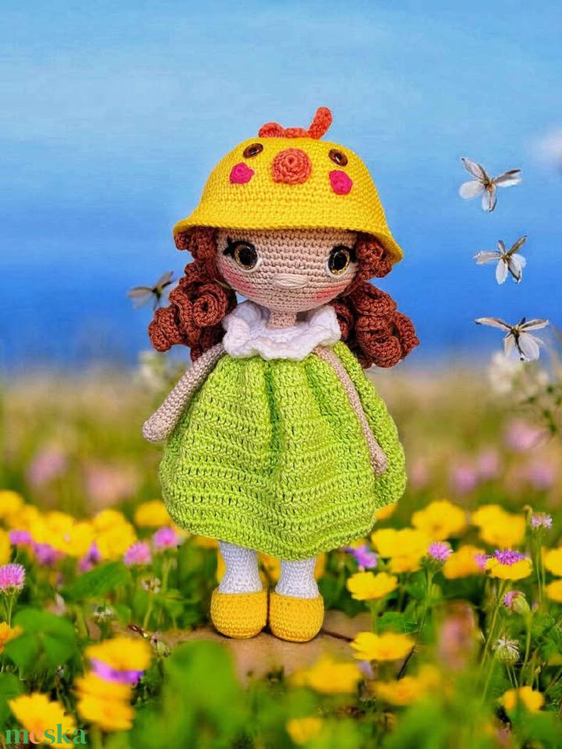 Kislány horgolt baba - játék & sport - baba & babaház - baba - Meska.hu